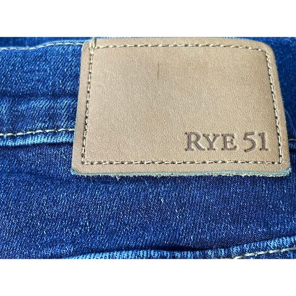Rye 51 Jeans 36x29 High Rise Straight Leg Kenneth Wash Preppy Office - Picture 7 of 7